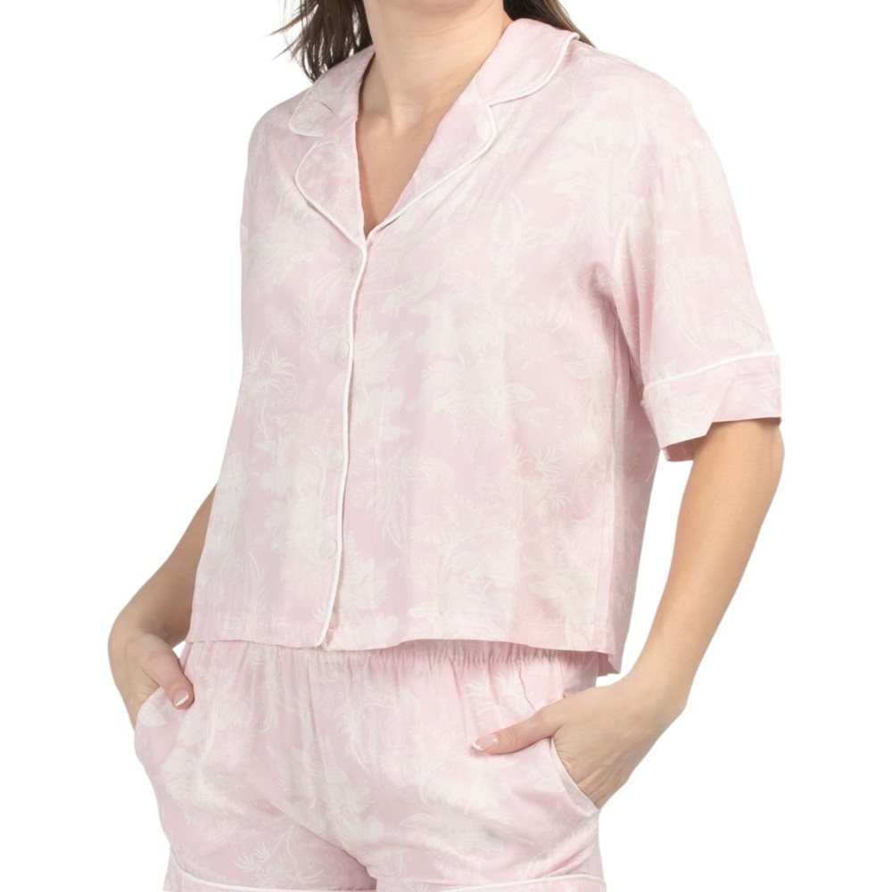 Tart Light Pink Floral Pajama Set